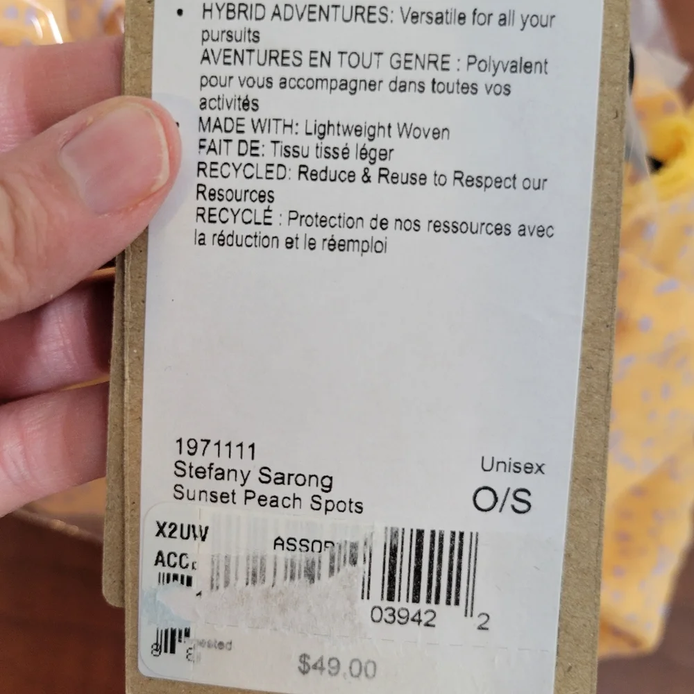 PrAna Stefany Sarong Sunset Peach With Spots Nwt - Picture 3 of 6